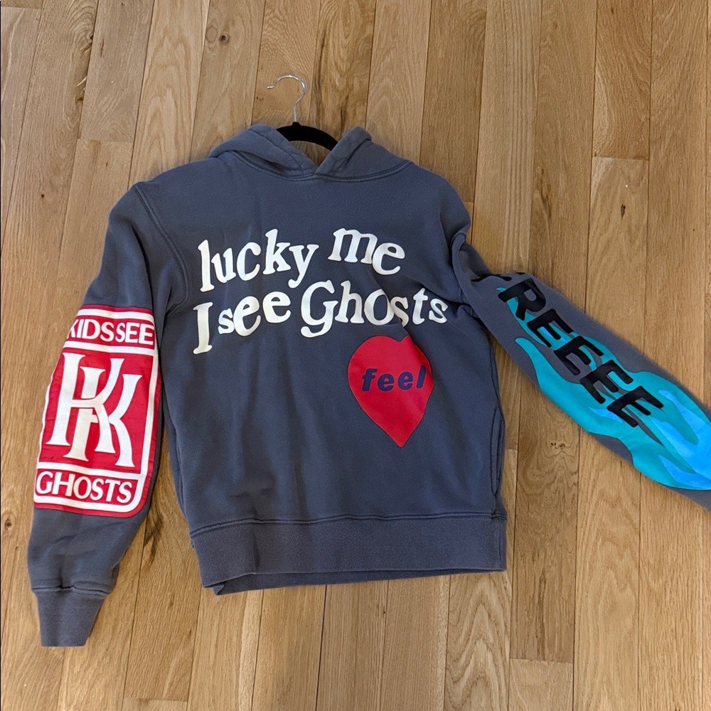 Kids See Ghosts Gray Hoodie